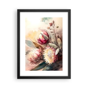 Plakat w czarnej ramie - Z profilu i en face - 30x40 cm