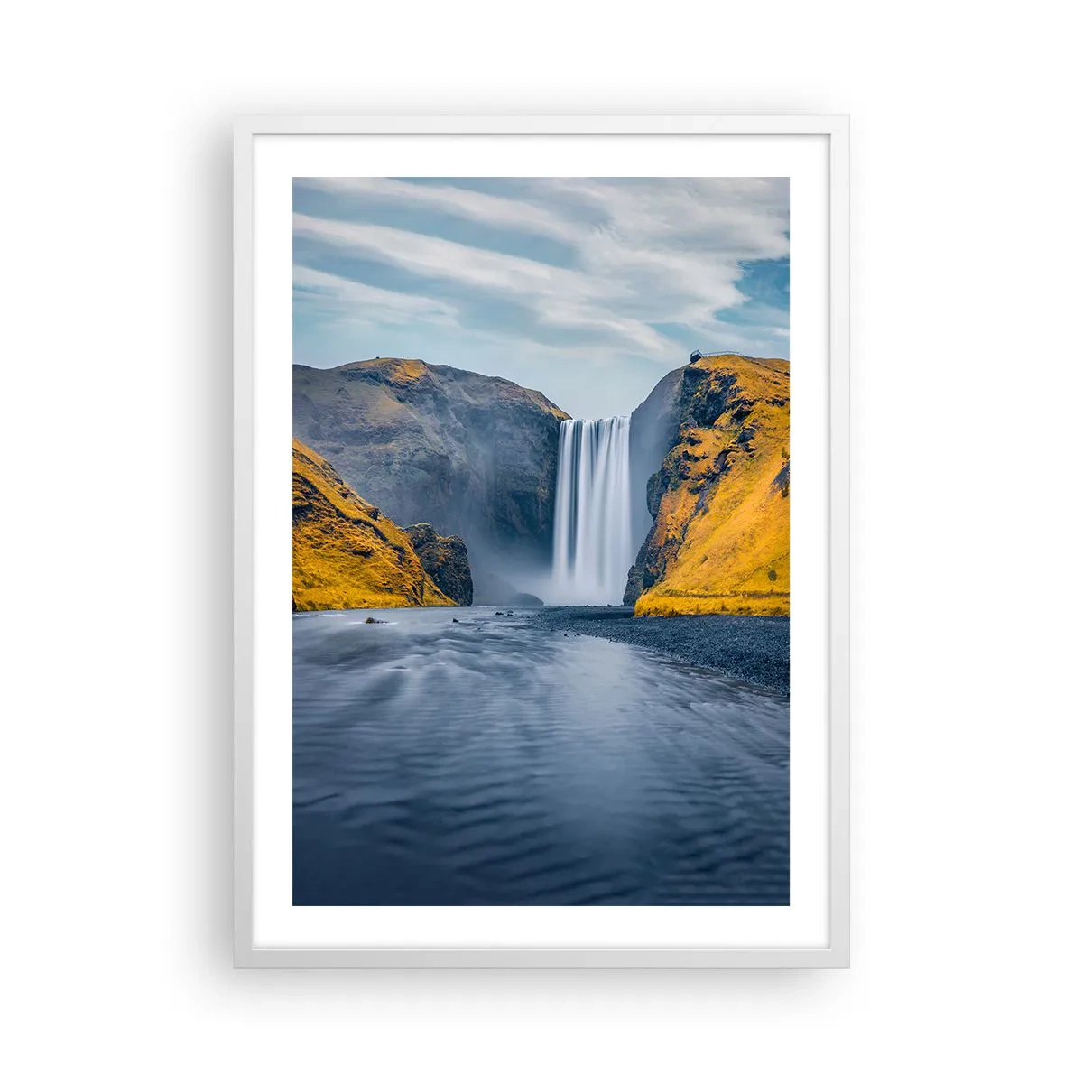 Plakat w białej ramie - Wieczne trwanie, wieczny ruch - 50x70 cm