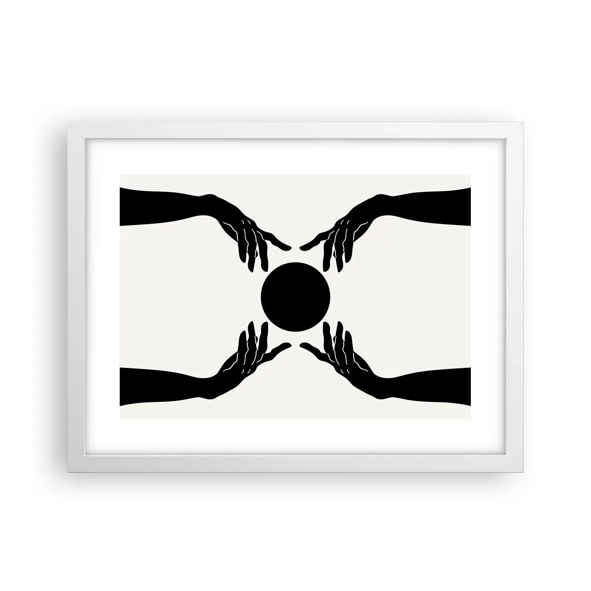 Plakat w białej ramie - Tajemny znak - 40x30 cm