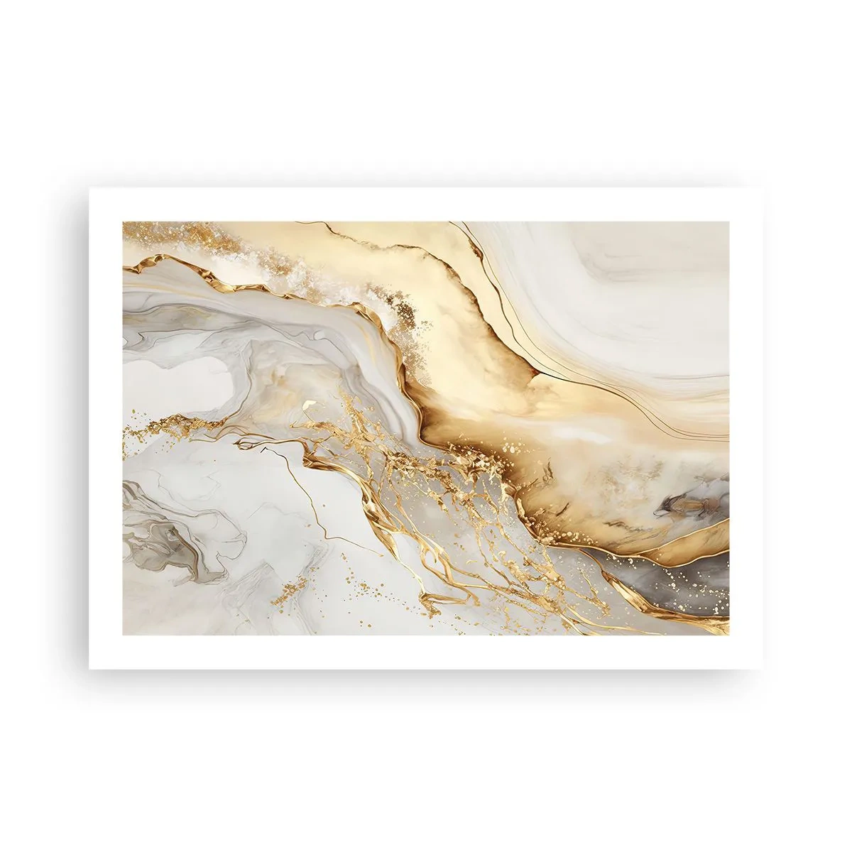 Plakat - Abstrakcja: piękno i dobro - 70x50 cm