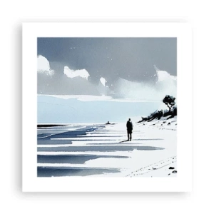 Plakat - Sam na sam - 40x40 cm