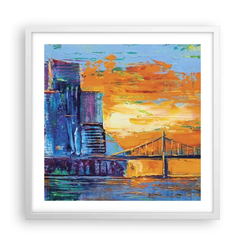 Plakat w białej ramie - Kultura i natura - 50x50 cm