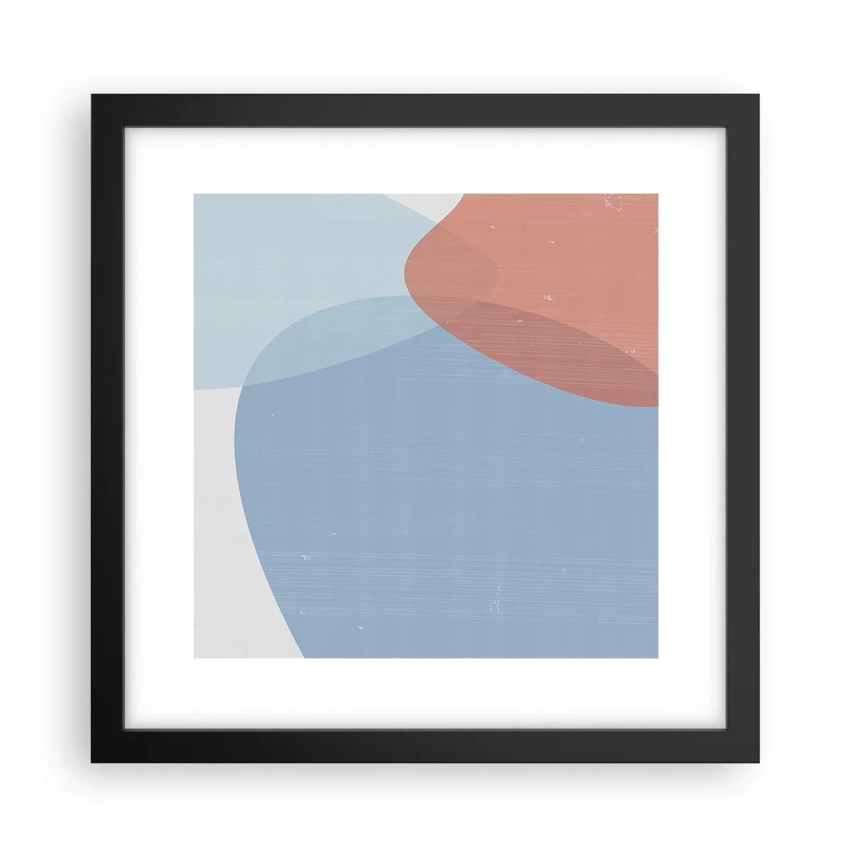 Plakat w czarnej ramie - Pastelowe związki - 30x30 cm