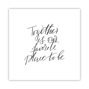 Plakat - Też to czujesz? - 40x40 cm