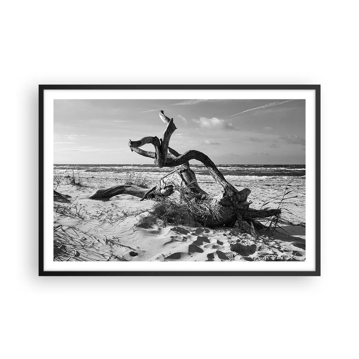 Plakat w czarnej ramie - Morska rzeźba - 91x61 cm
