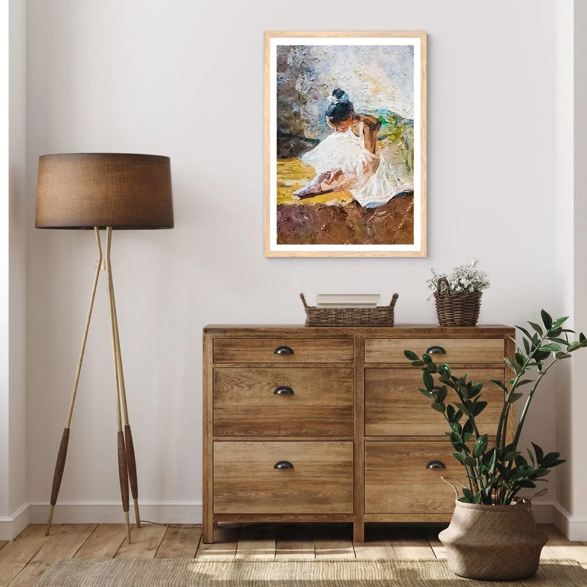 Plakat w ramie jasny dąb - Z obrazu Degasa - 30x40 cm