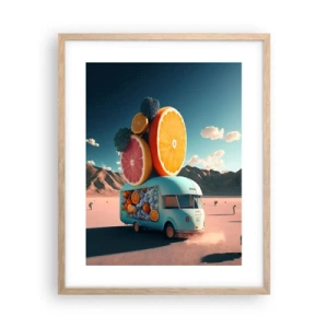 Plakat w ramie jasny dąb - Smak wakacji - 40x50 cm