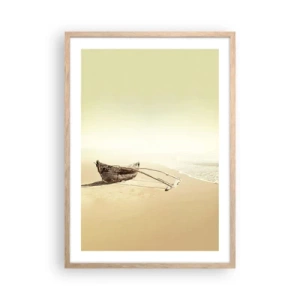 Plakat w ramie jasny dąb - Wspomnienie mórz południowych - 50x70 cm