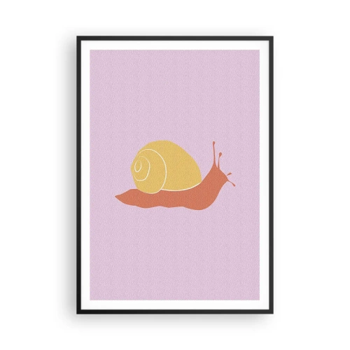 Plakat w czarnej ramie - Nie ma pośpiechu - 70x100 cm