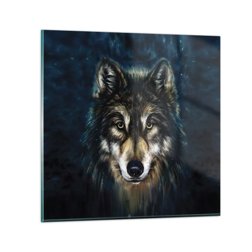 Obraz na szkle - Alfa? I omega - 70x70 cm