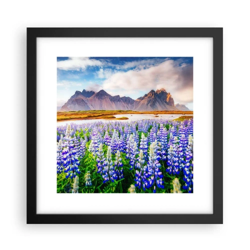 Plakat w czarnej ramie - Siła i surowość obok łagodności - 30x30 cm