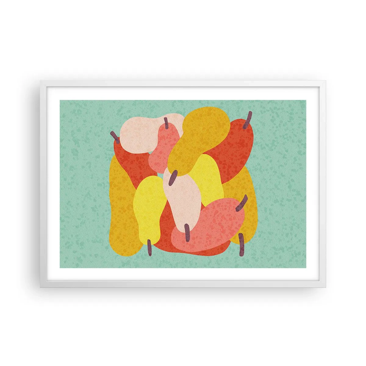 Plakat w białej ramie - Spróbuj letniego słońca - 70x50 cm