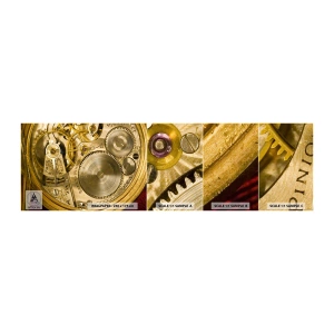 Fototapeta Próbka Samoprzylepna Deluxe Sticker - Idź z duchem czasu - Zegar, Mechanizm Zegarowy, Vintage - 100x30 cm