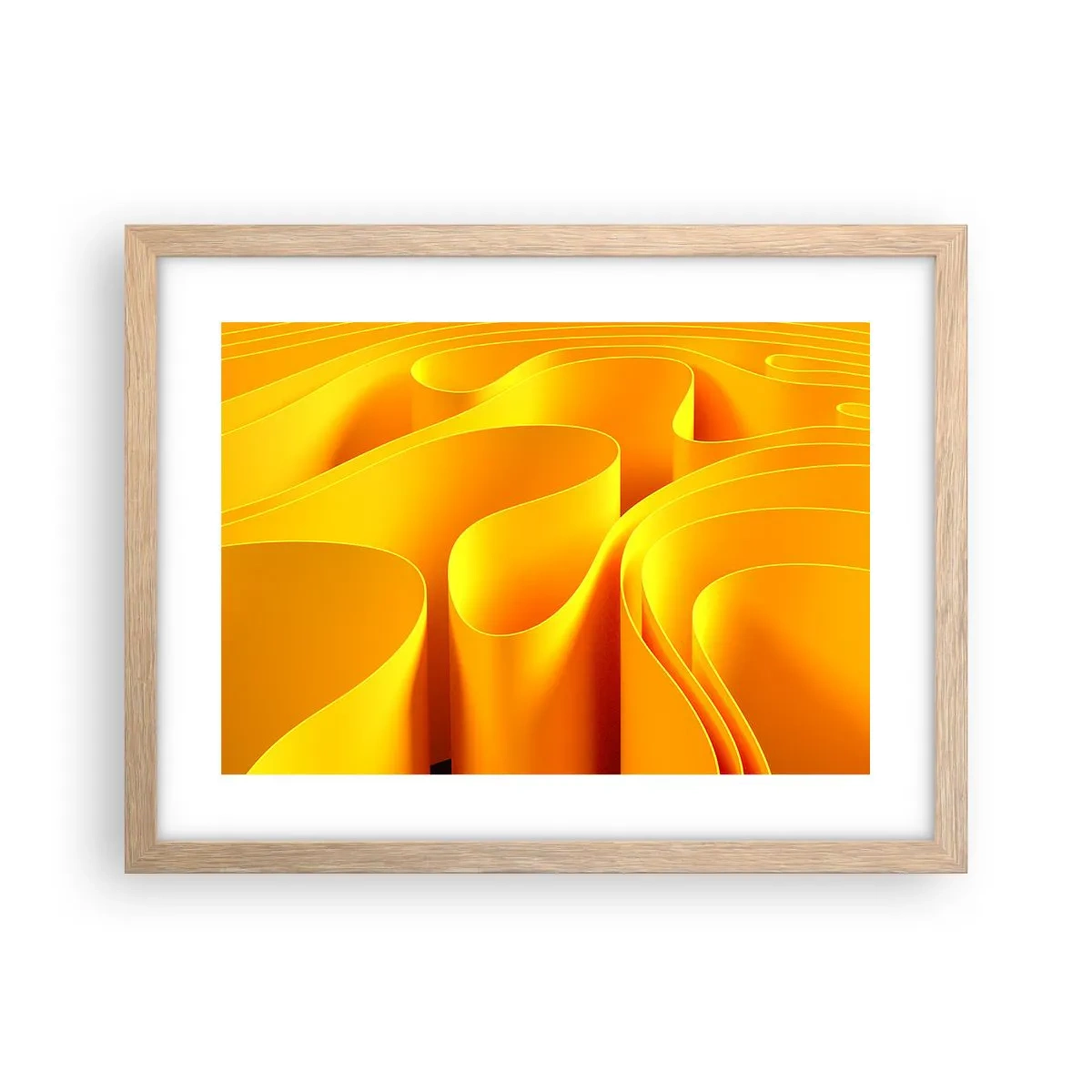 Plakat w ramie jasny dąb - Jak fale słońca - 40x30 cm