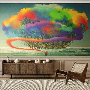 Fototapeta Premium Sand - Ożywić ten świat - Abstrakcja, Człowiek, Nowoczesny Wzór - 400x280 cm