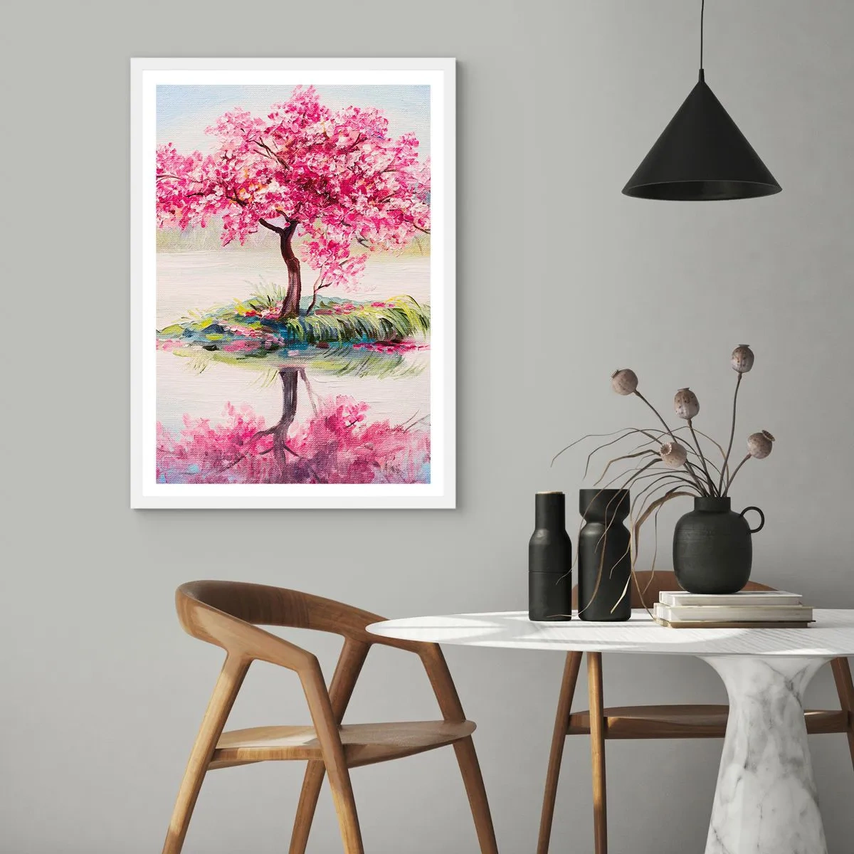 Plakat w białej ramie - Święto wiosny - 50x70 cm