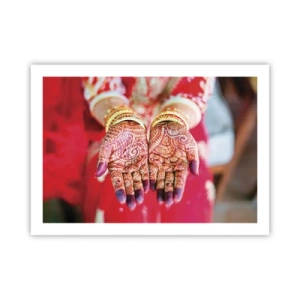 Plakat - Gotowa złapać szczęście - 70x50 cm