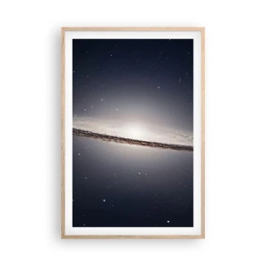 Plakat w ramie jasny dąb - Dawno temu w odległej galaktyce… - 61x91 cm