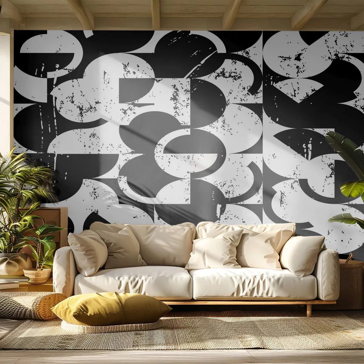 Fototapeta Samoprzylepna Deluxe Sticker - Białe jest białe, a czarne czarne - Abstrakcja, Sztuka, Grafika - 250x175 cm