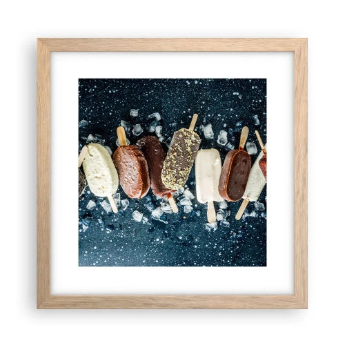 Plakat w ramie jasny dąb - Smak gorącego lata - 30x30 cm