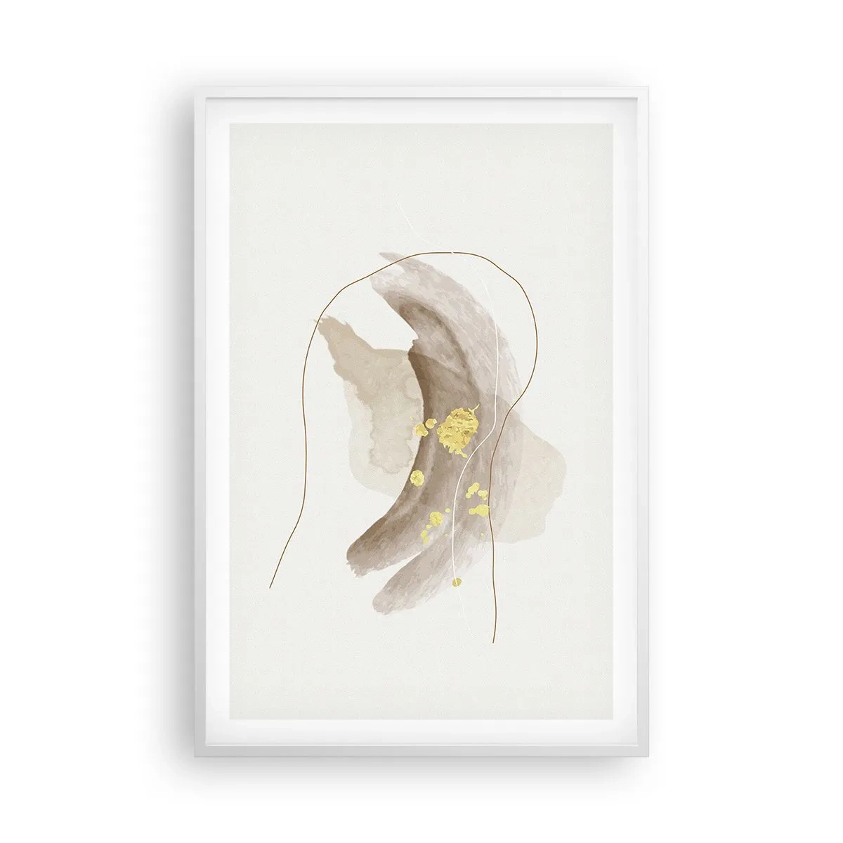 Plakat w białej ramie - Napotkane w przestrzeni - 61x91 cm
