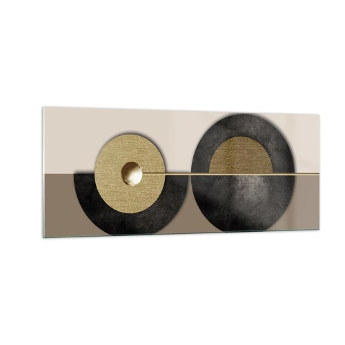 Obraz na szkle - Wariacje wokół koła - 100x40 cm