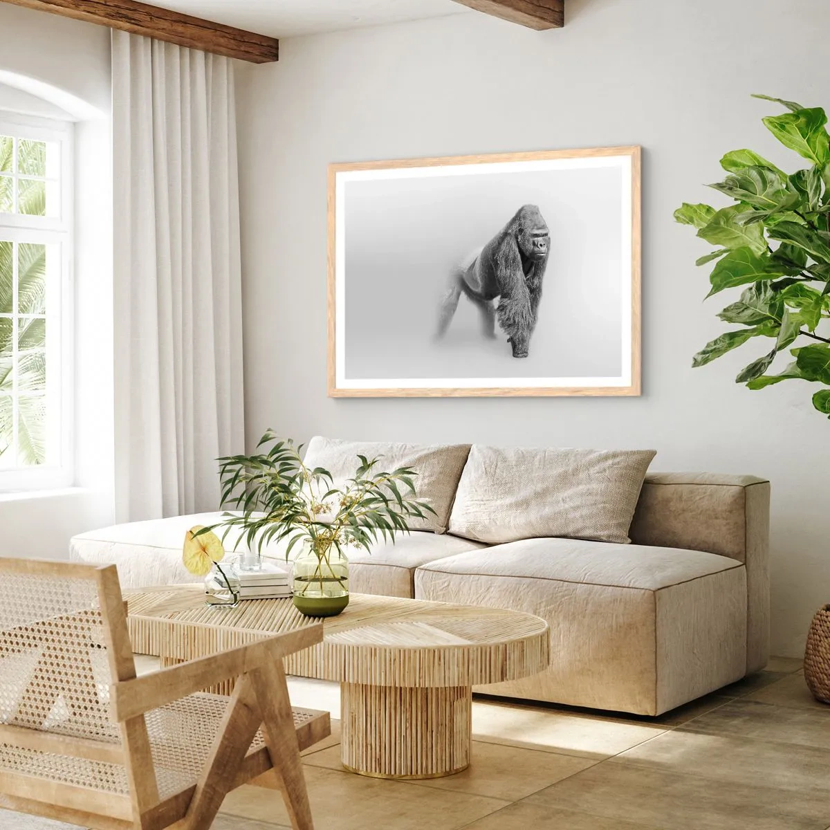 Plakat w ramie jasny dąb - Pewny swej siły - 70x50 cm