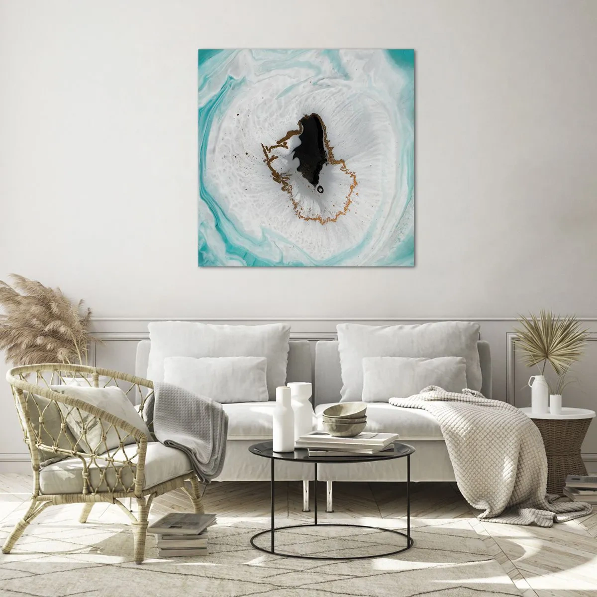 Obraz na szkle - Wniknąć do wnętrza - 60x60 cm