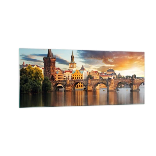 Obraz na szkle - Piękna od wieków - 100x40 cm