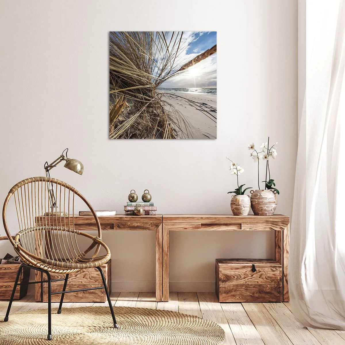 Obraz na płótnie - Spotkanie żywiołów - 30x30 cm