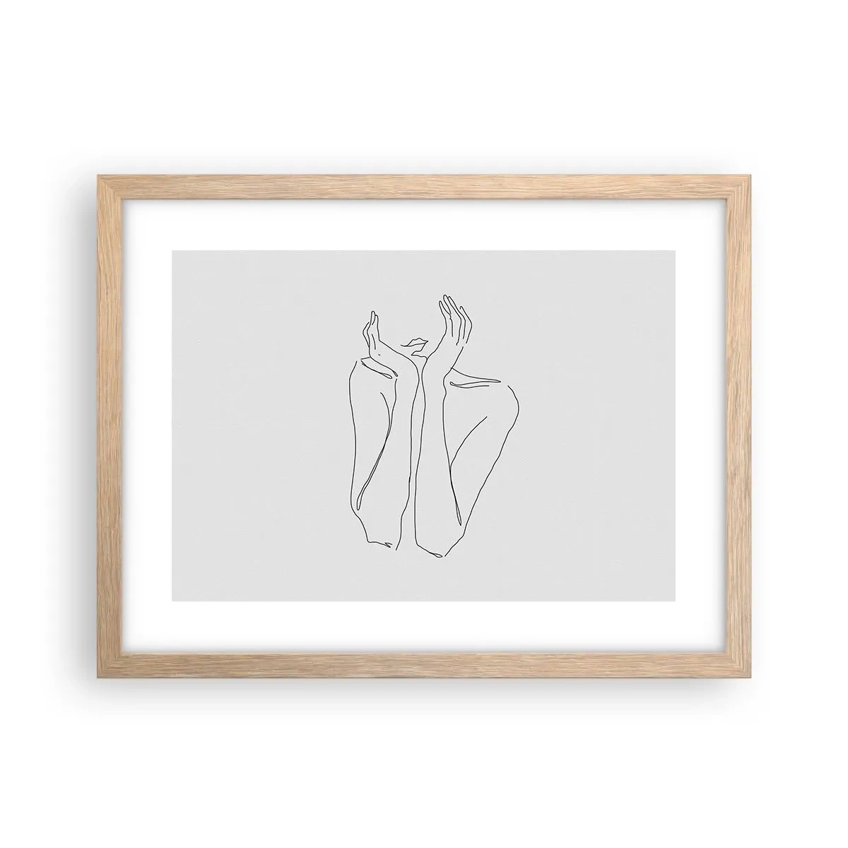 Plakat w ramie jasny dąb - O czym marzą dziewczyny - 40x30 cm