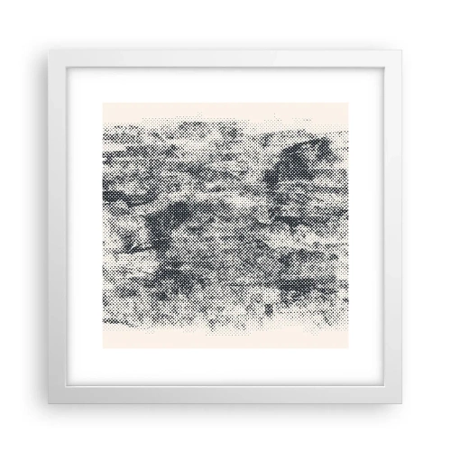 Plakat w białej ramie - Mglista kompozycja - 30x30 cm