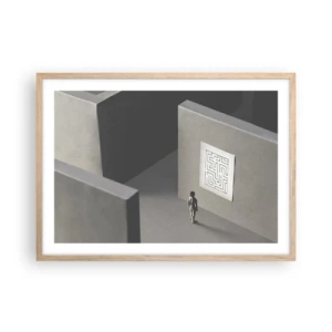 Plakat w ramie jasny dąb - Ale gdzie jestem? - 70x50 cm