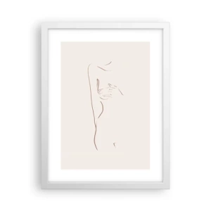 Plakat w białej ramie - Kształt pragnienia - 30x40 cm