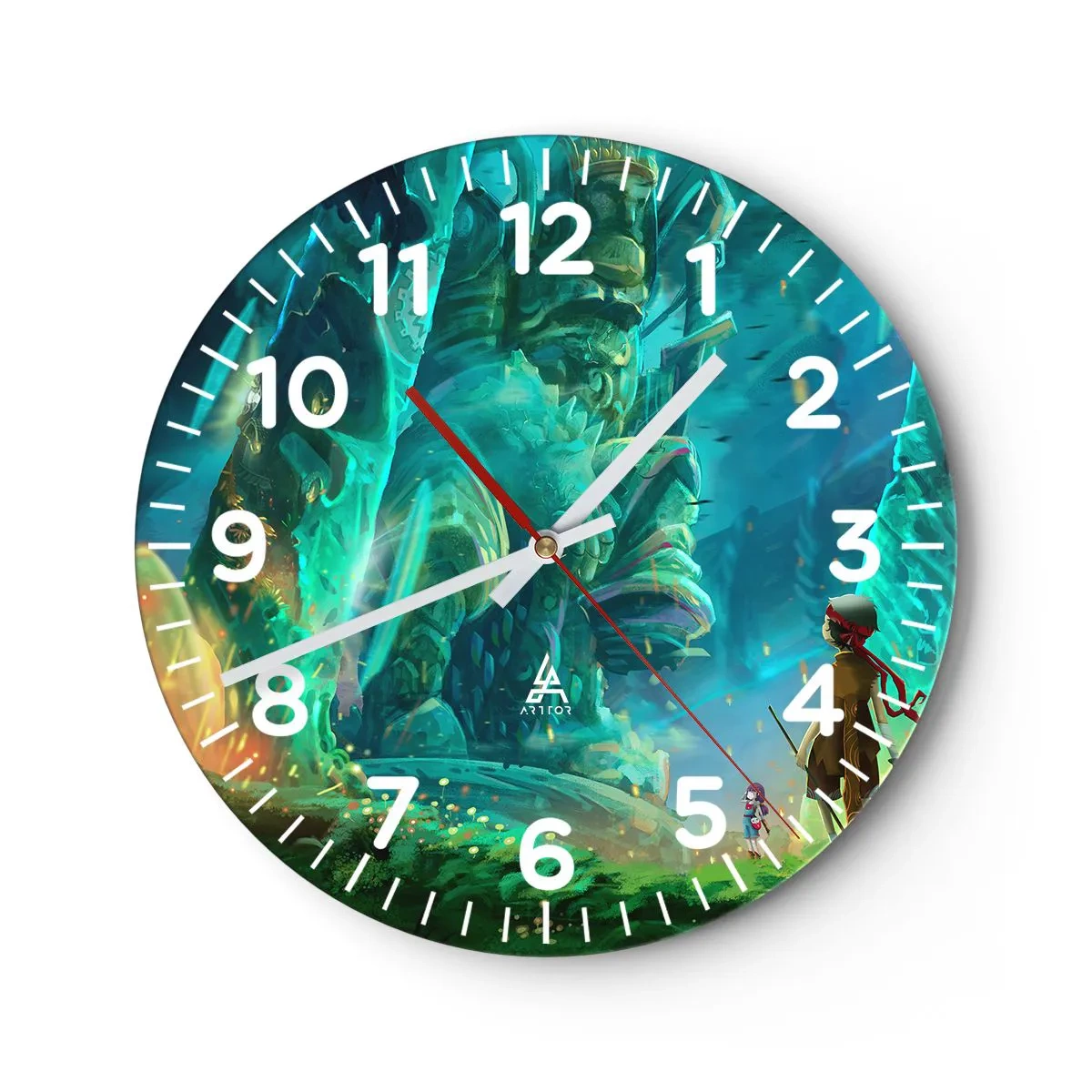 Zegar ścienny - Z wielkiej Księgi Baśni - 40x40 cm