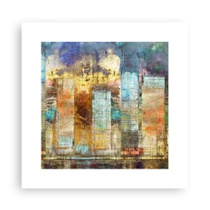 Plakat - Słoneczna metropolia - 30x30 cm