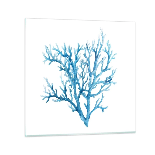 Obraz na szkle - Morski filigran - 40x40 cm
