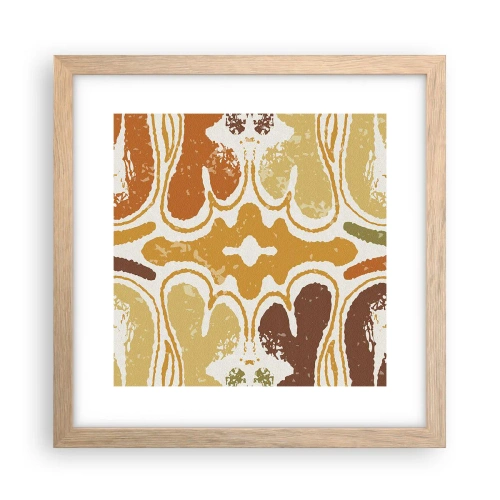 Plakat w ramie jasny dąb - Abstrakcja sentymentalna - 30x30 cm