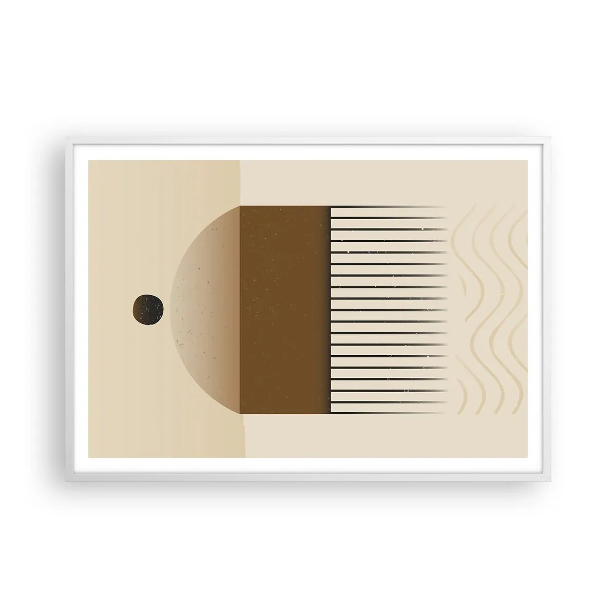 Plakat w białej ramie - Różne stany - 100x70 cm