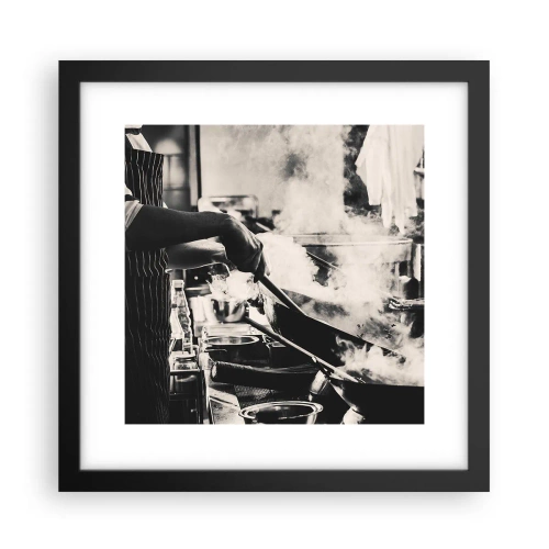 Plakat w czarnej ramie - Alchemia smaków - 30x30 cm
