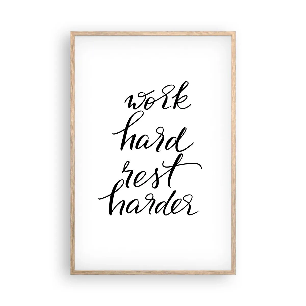 Plakat w ramie jasny dąb - Życiowa równowaga - 61x91 cm