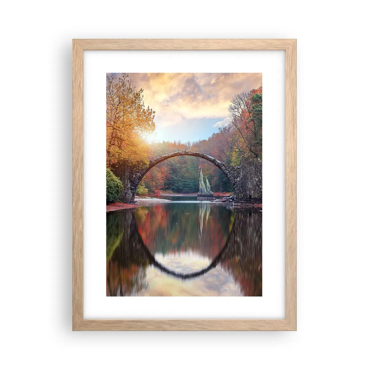 Plakat w ramie jasny dąb - Po drugiej stronie lustra - 30x40 cm