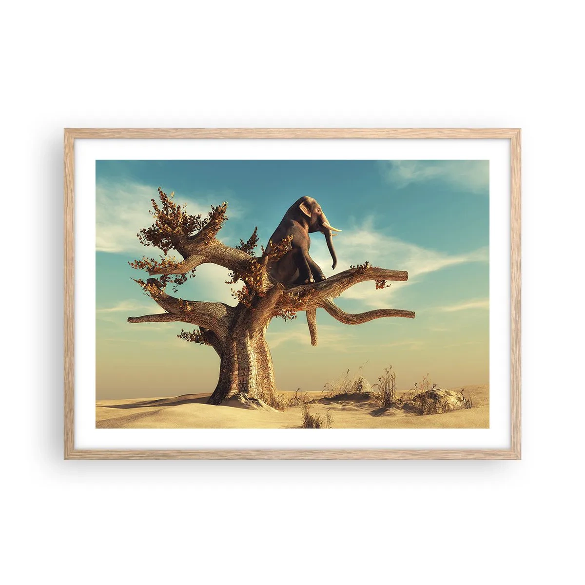 Plakat w ramie jasny dąb - Nowy punkt widzenia - 70x50 cm