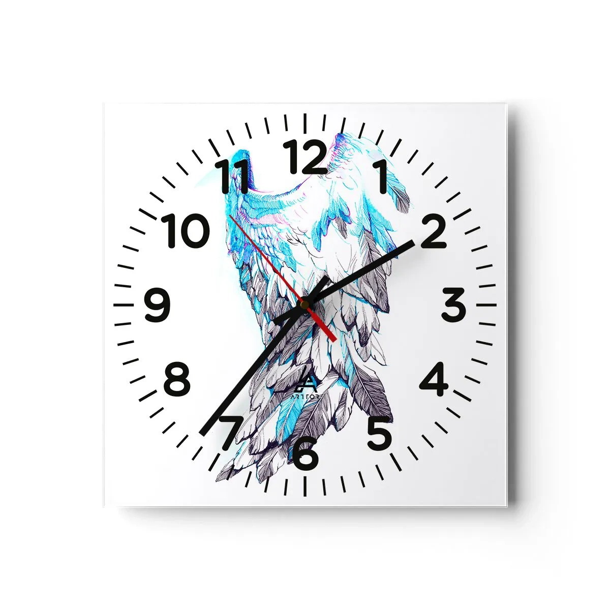 Zegar ścienny - Trzeba mi skrzydeł - 30x30 cm