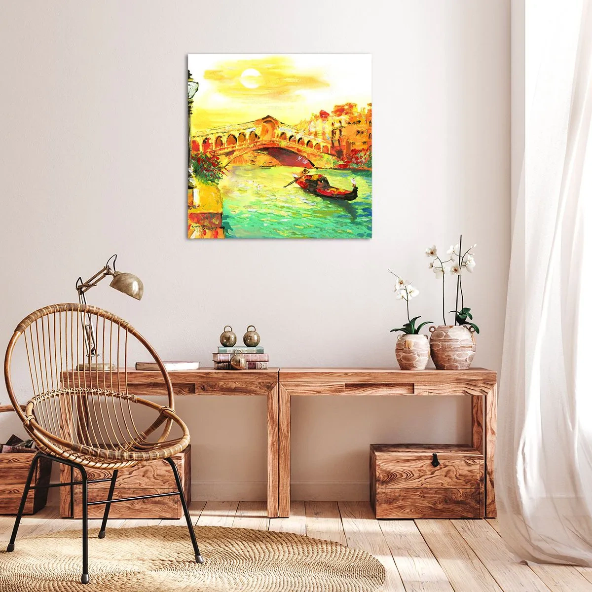 Obraz na płótnie - Pielgrzymka zakochanych - 50x50 cm