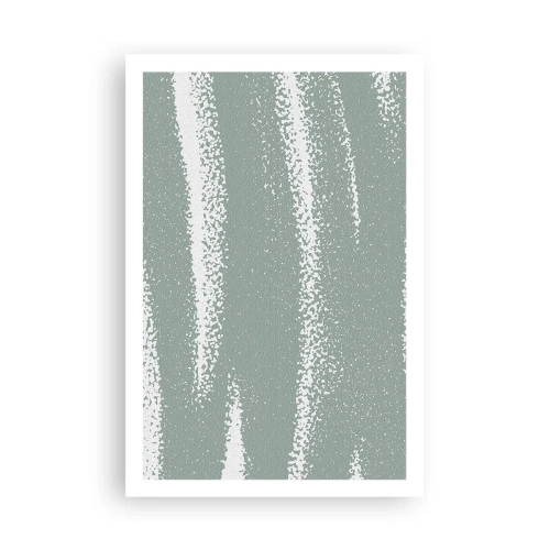 Plakat - Abstrakcja w zimowym klimacie - 61x91 cm