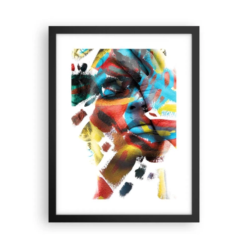 Plakat w czarnej ramie - Barwna osobowość - 30x40 cm