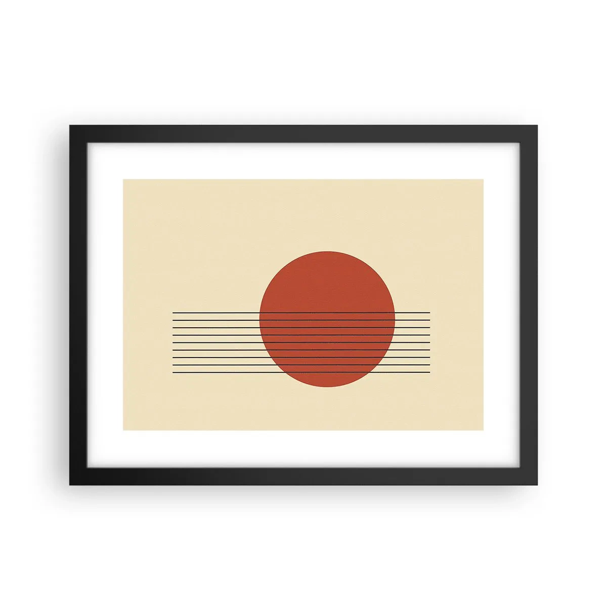 Plakat w czarnej ramie - W koło i dalej - 40x30 cm