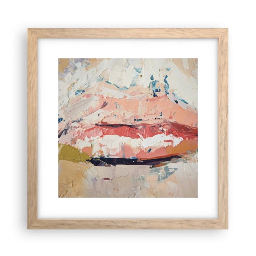 Plakat w ramie jasny dąb - Budzi zmysły - 30x30 cm