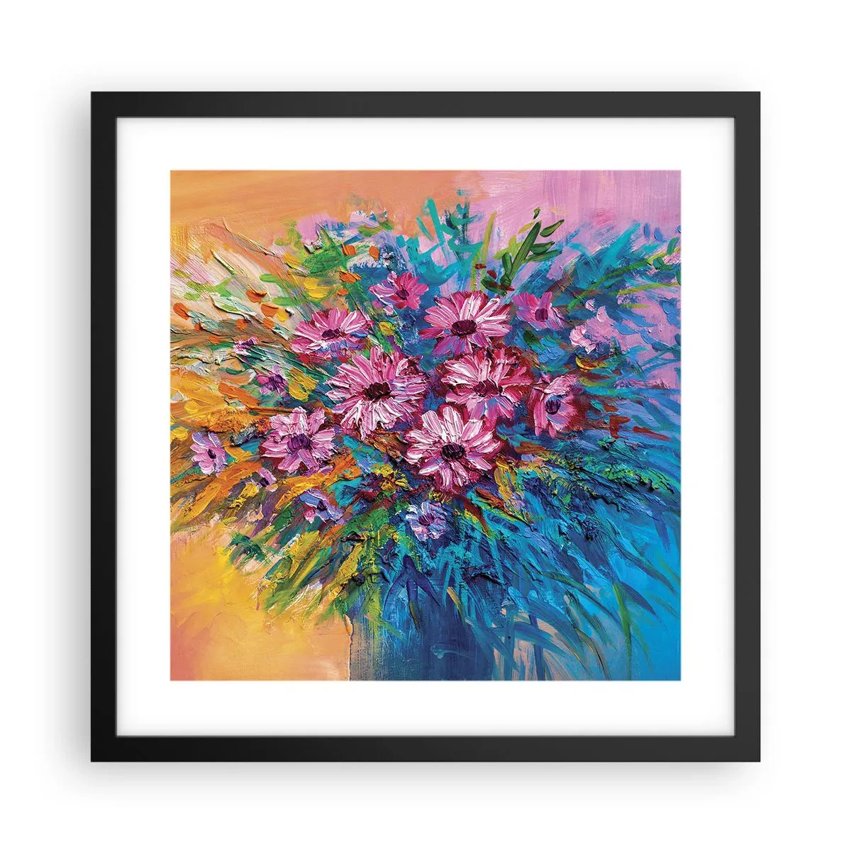 Plakat w czarnej ramie - Energia życia - 40x40 cm